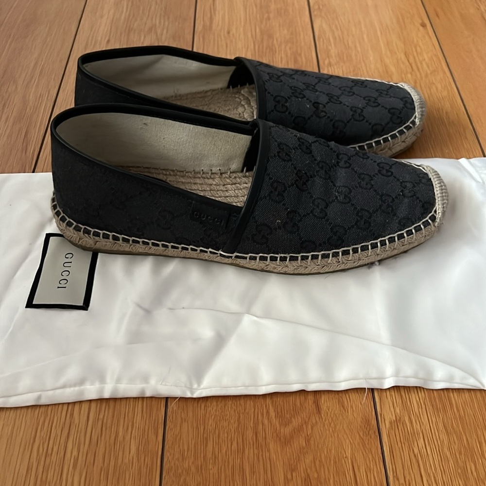 GUCCI!!Cloth espadrilles EUC women size 9 - Picture 5 of 5